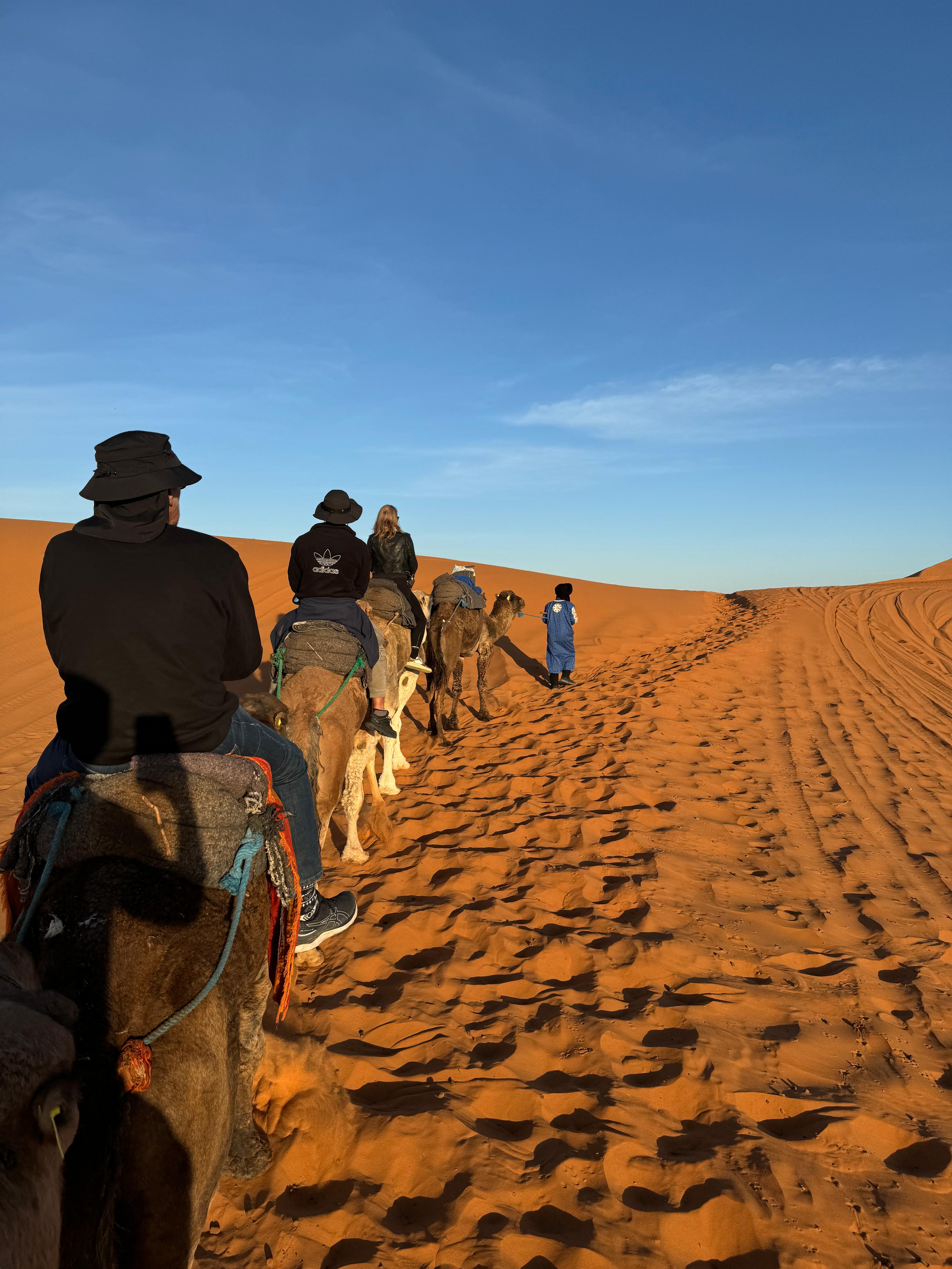 paseo en dromedario por las dunas de Erg Chebbi en Merzouga